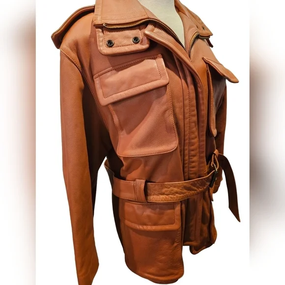 Avanti Congac Heavy Leather Utility Jacket